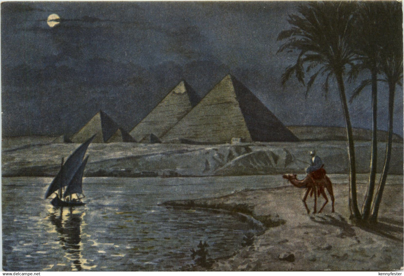 Egypt - Pyramides by Moonlight