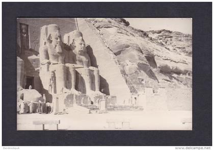 Carte photo Egypte Temple d' Abou Simbel - Statue pharaon  Ramses II et Nefertari ( animée )