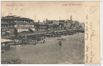 ( CPA EGYPTE )  PORT-SAÏD  /   Quai de Port Saïd  -