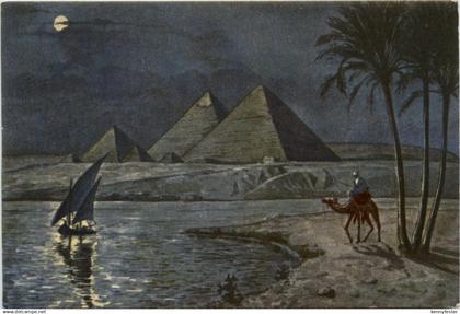 Egypt - Pyramides by Moonlight