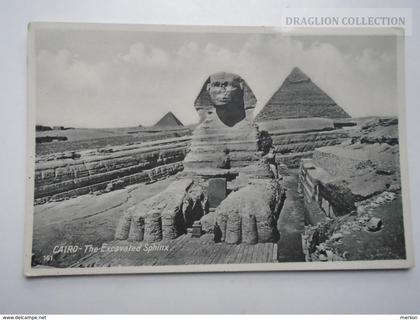 D163278 Egypt   Sphinx -Cairo The Excavated Sphinx