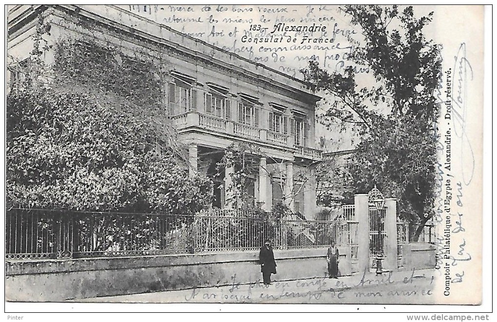 EGYPTE - ALEXANDRIE - Consulat de France