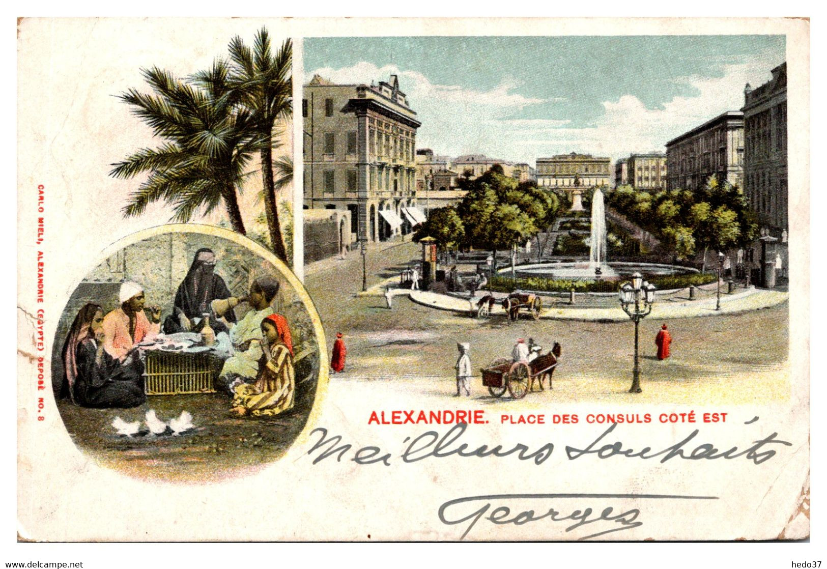 Egypte - Alexandrie - Place des Consuls