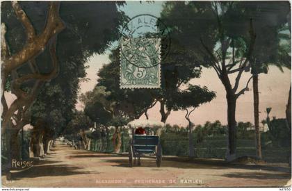 Alexandrie - Promenade de Ramleh