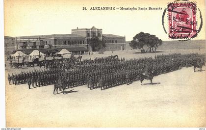 Carte  postale ancienne de ALEXANDRIE - Baraques MUSTAPHA PACHA
