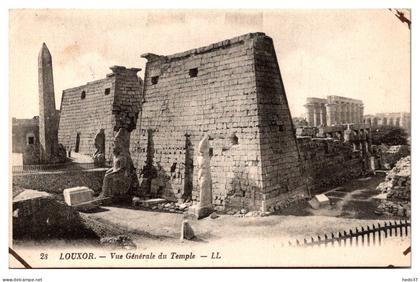 Egypte - Louxor - Vue du Temple