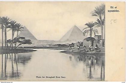 CPA The Cairo Nil et Pyramides