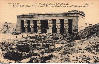 [-5%] EGYPTE - Dendérah - Temple d'Hathor à  Dendérah - Époque ptolémaïque - Carte Postale Ancienne