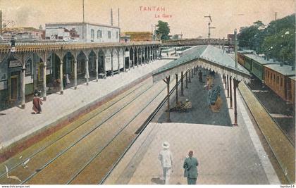 AX 844  -    C P A - EGYPTE-   TANTAH -LA GARE