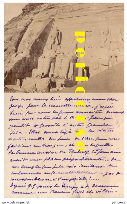 Temples d'Abou Simbel ( carte photo)