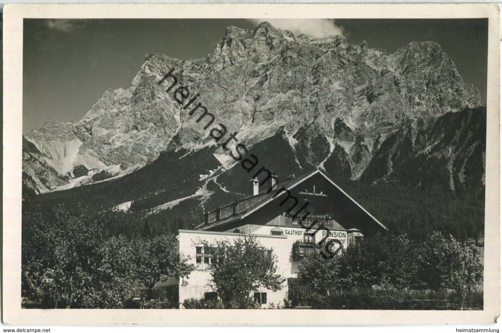 Ehrwald - Gasthof Alpenhof - Foto-Ansichtskarte