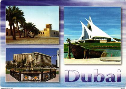 PC CPA U.A.E. , DUBAI, VIEWS OF DUBAI, REAL PHOTO POSTCARD (b16412)