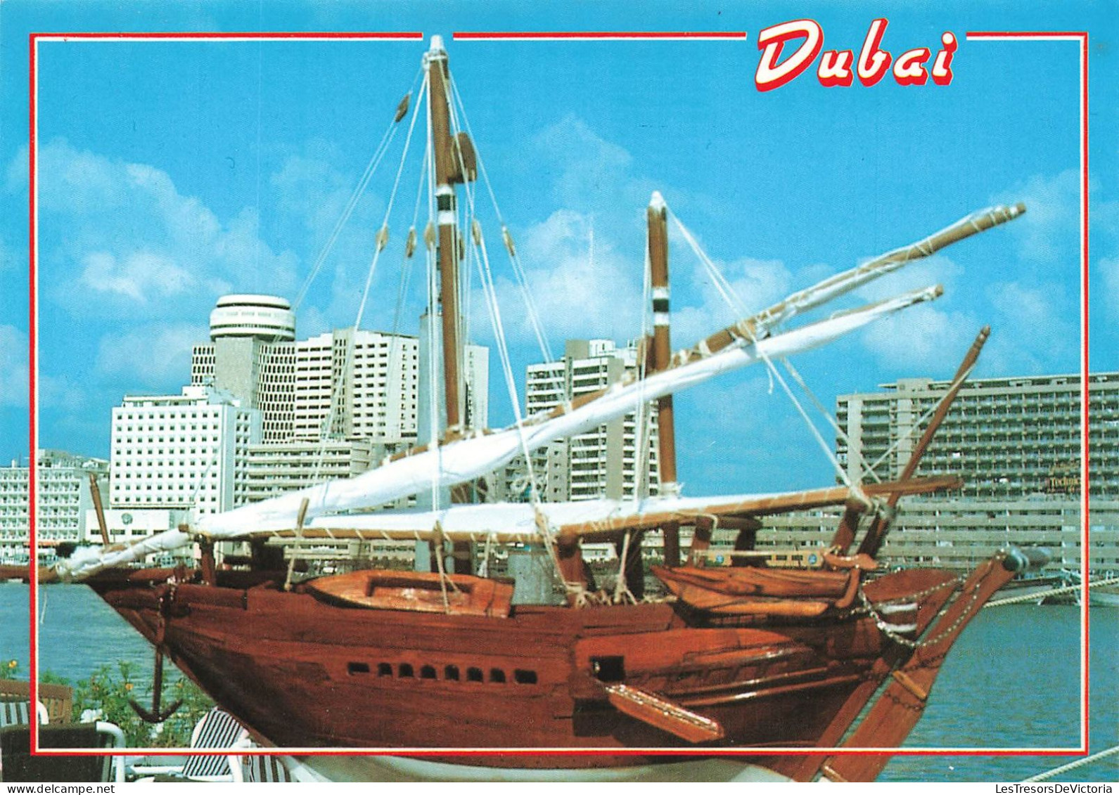 EMIRATS ARABES UNIS - Dubai - Bateau à voile - Carte postale ancienne