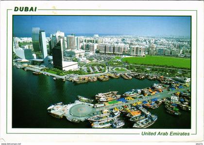 PC CPA U.A.E. , DUBAI, BIRDS EYE VIEW OF DUBAI, REAL PHOTO POSTCARD (b16405)