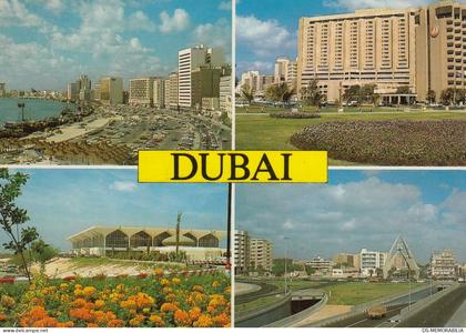 UAE Dubai Miltiview Old Postcard 1989