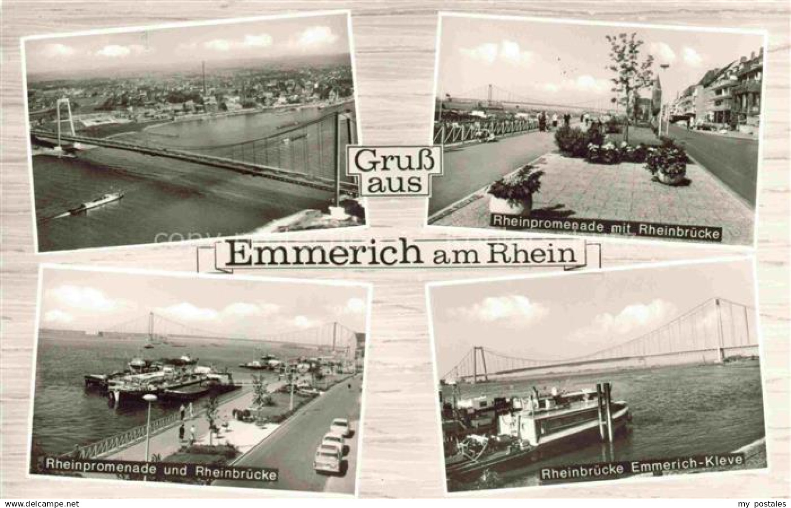 Emmerich Rhein NRW Rheinpartie Promenade Rheinbruecke Emmerich Kleve