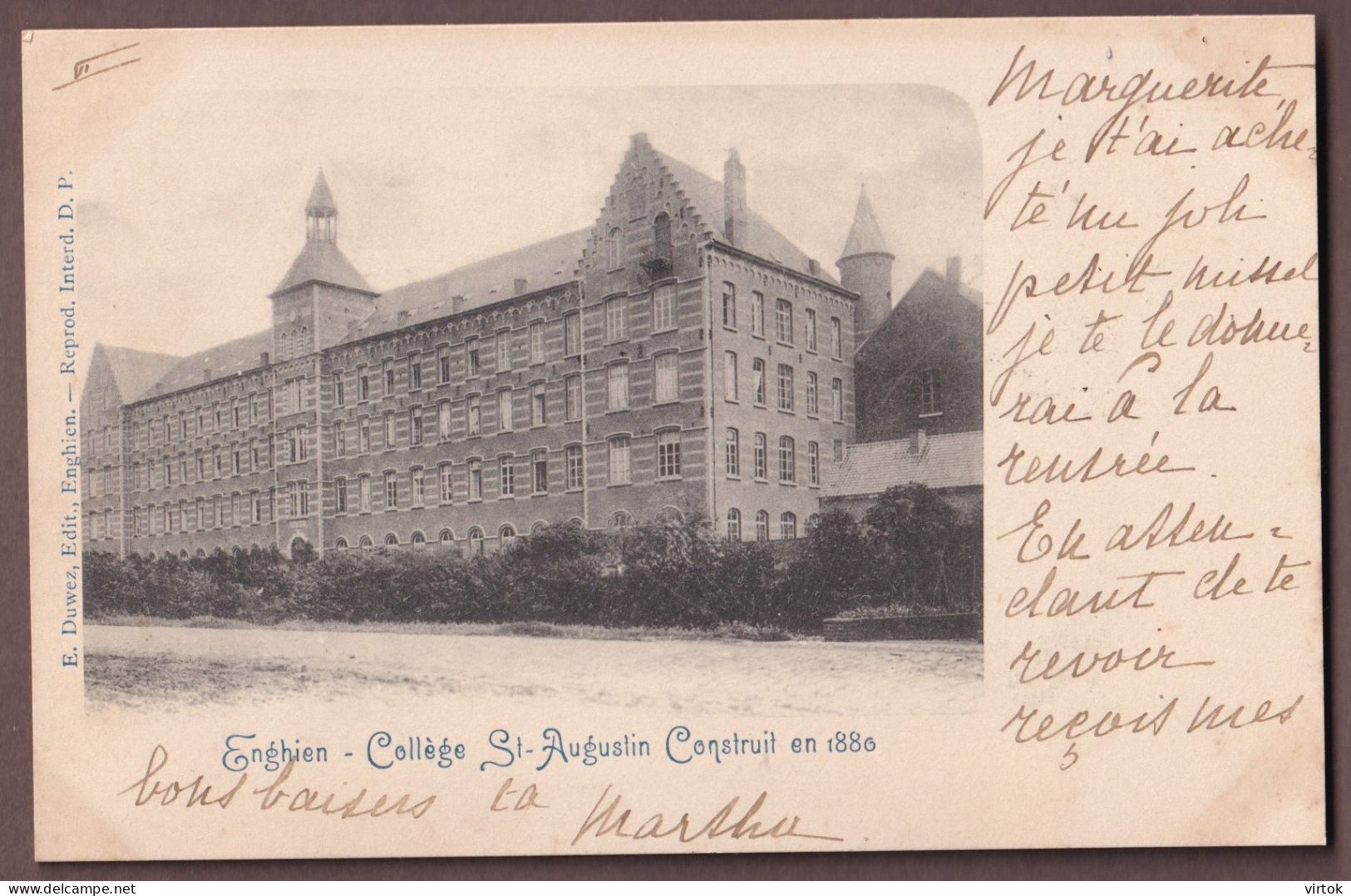 Enghien :  College St. Augustin ..........     (  E. Duwez )