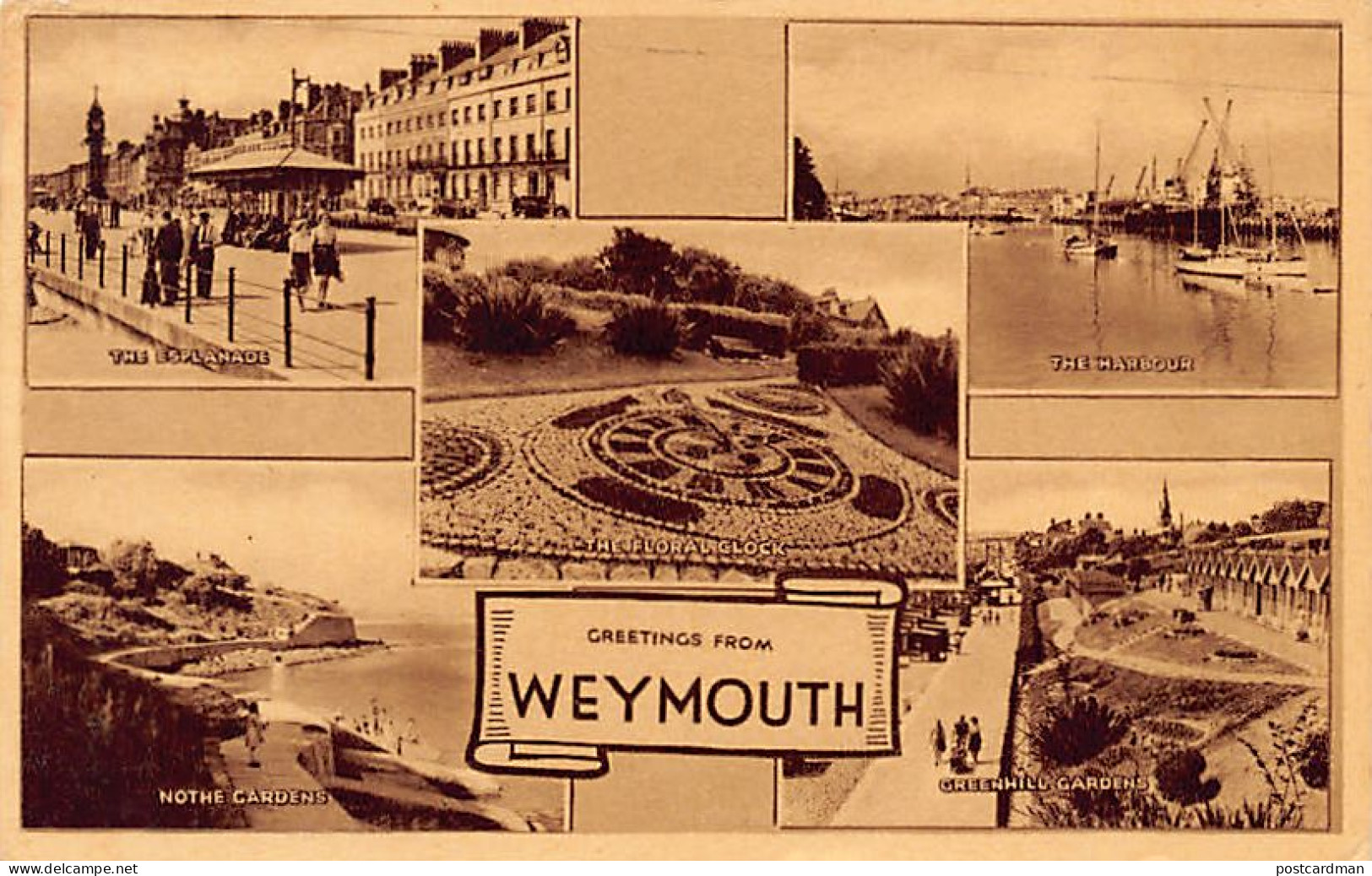 England - Dor - WEYMOUTH Greetings from Weymouth