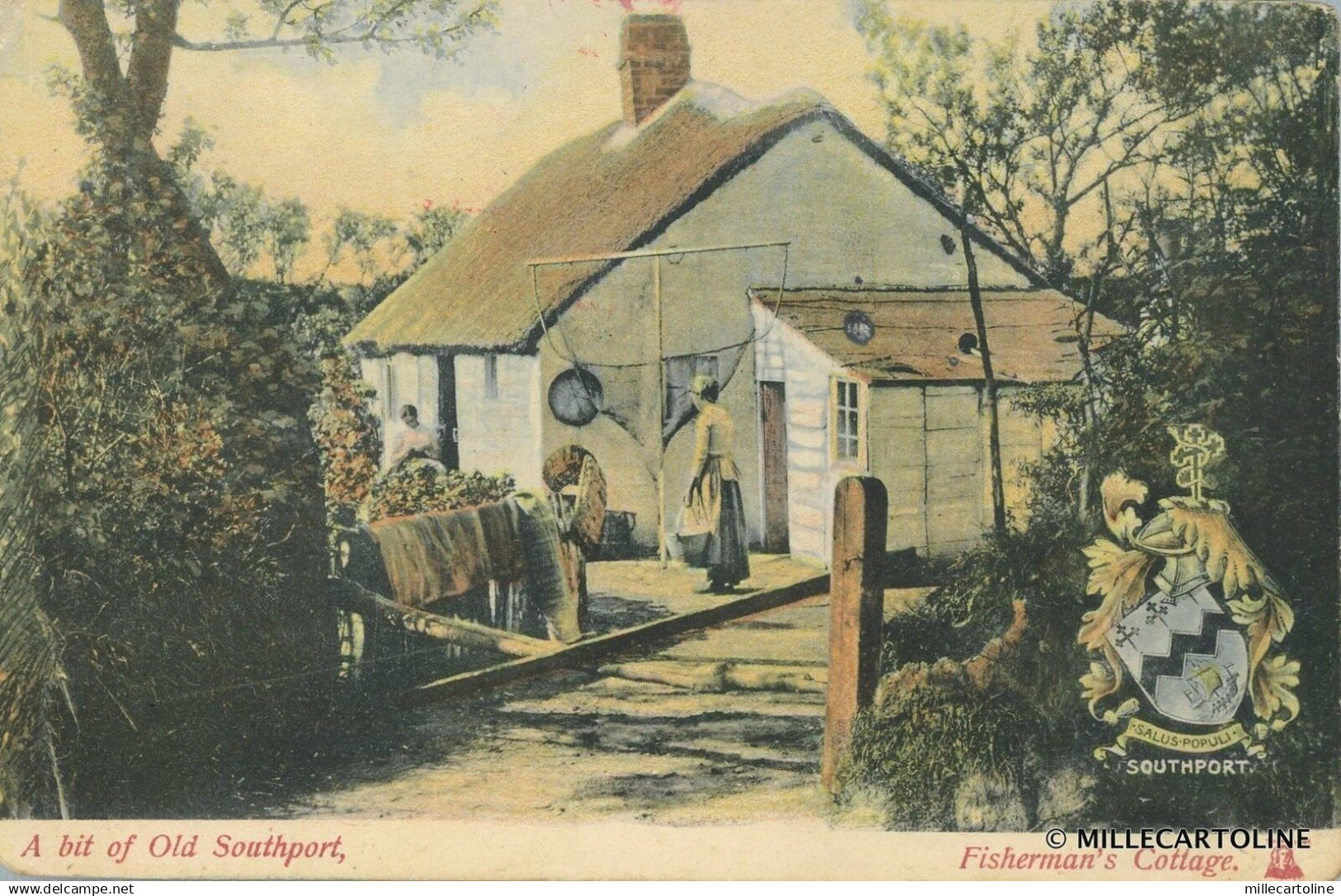 ENGLAND - Southport - A bit of old Southport - Fisherman's Cottage 1908