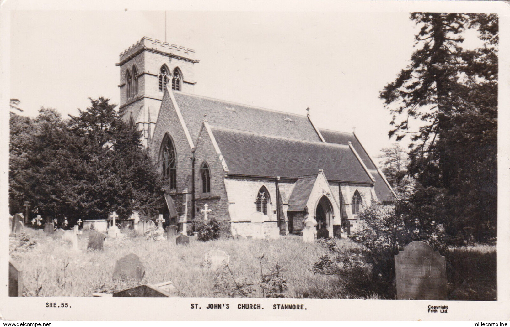 ENGLAND - Stanmore, St. John's Church, Photo Postcard 1967