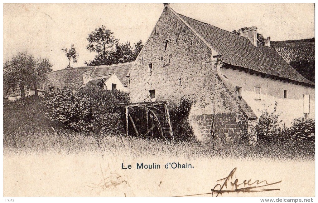 ENVIRONS DE LA HULPE  LE MOULIN D'OHAIN  CARTE PRECURSEUR