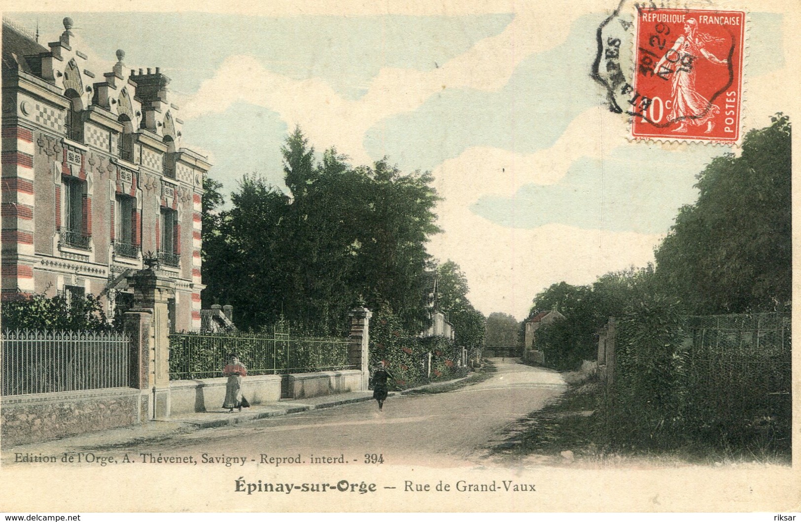 EPINAY SUR ORGE(CARTE EN COULEUR)