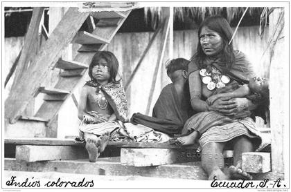 EQUATEUR / Indios colorados