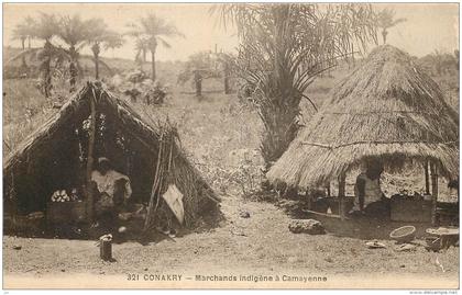 CONAKRY - Marchands indigène à Camayenne