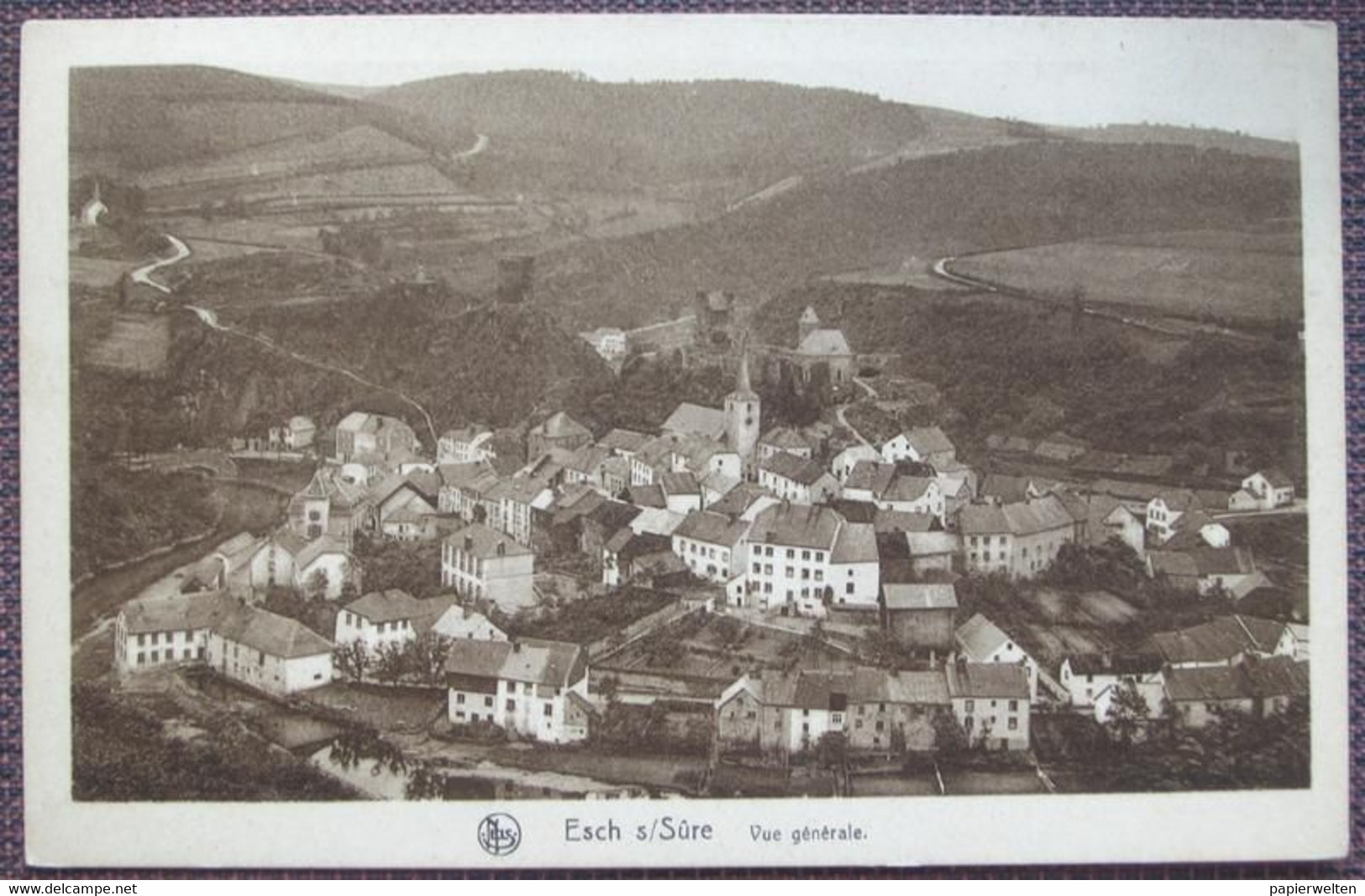 Esch Sauer / Esch-sur-Sûre - Vue générale 1946