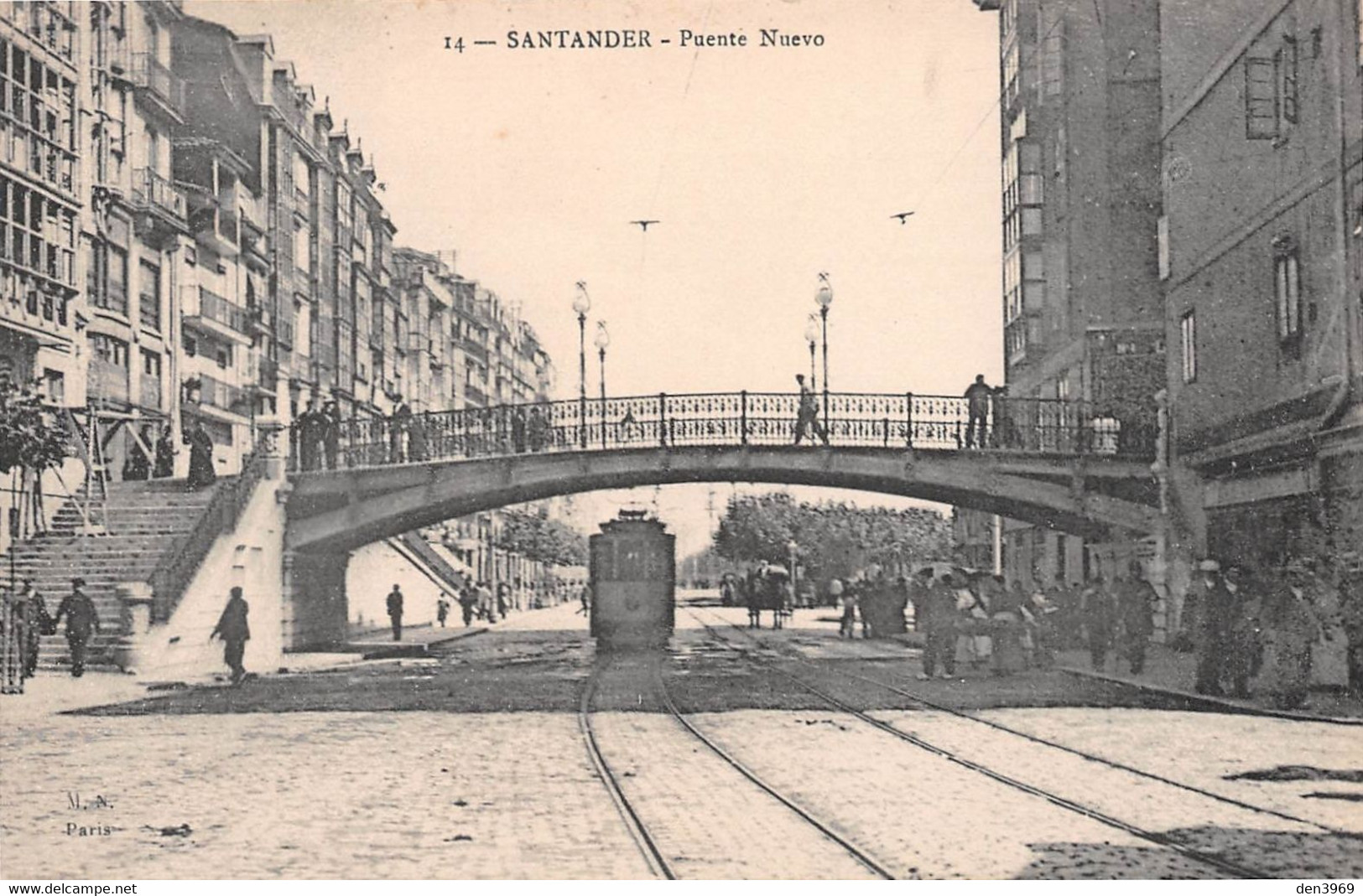 Espagne - Cantabria - SANTANDER - Puente Nuevo - Tramway