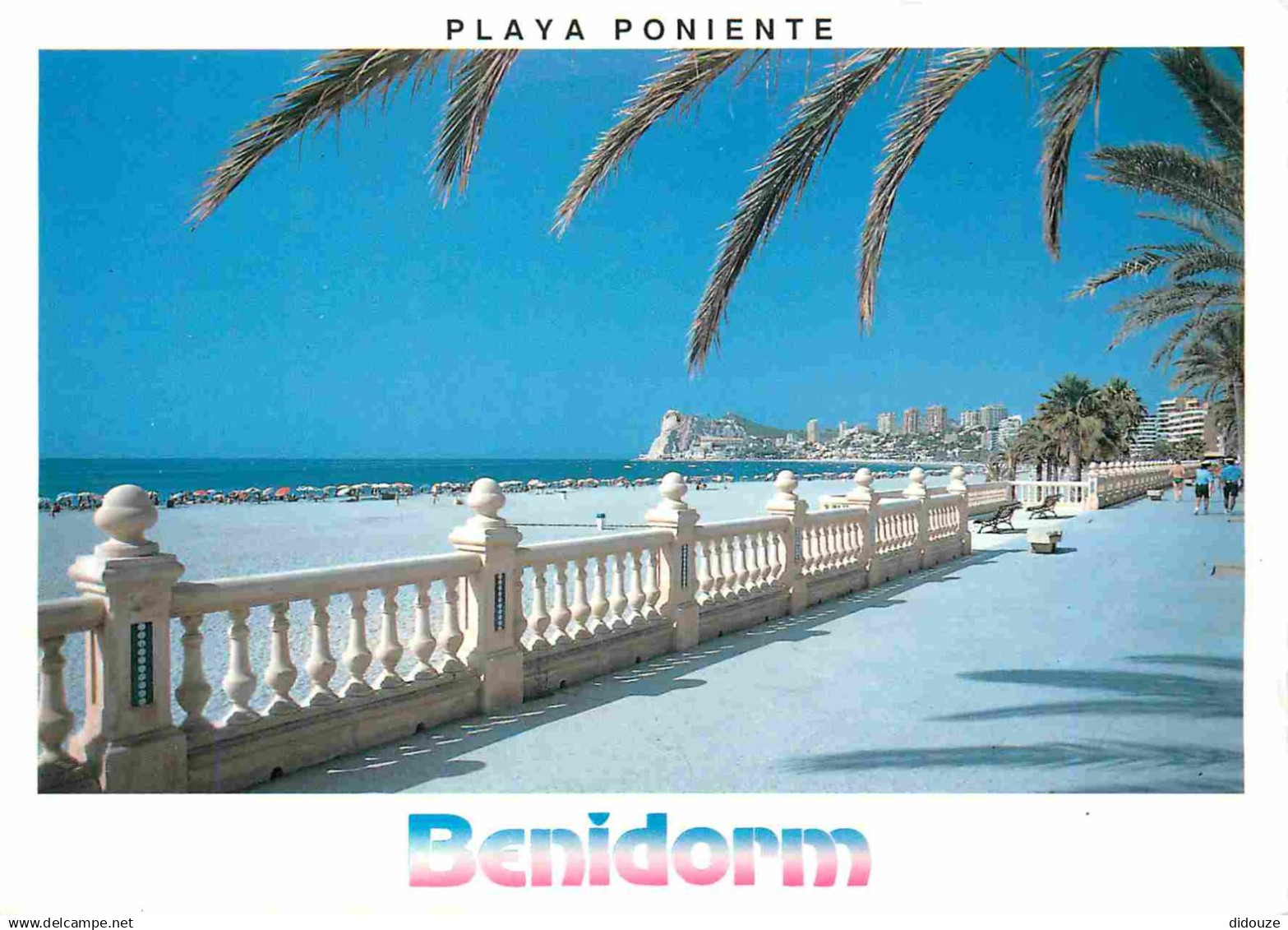 Espagne - Espana - Comunidad Valenciana - Benidorm - Playa Poniente - Plage - CPM - Voir Scans Recto-Verso