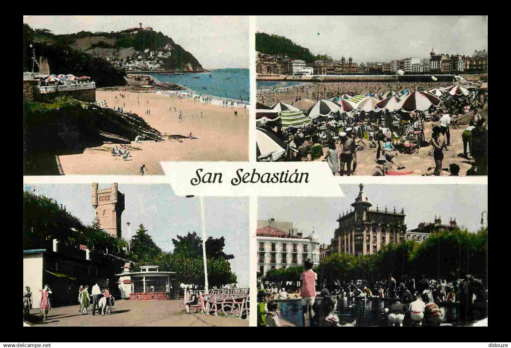 Espagne - Espana - Pais Vasco - San Sebastian - Multivues - CPSM format CPA - Voir Scans Recto-Verso