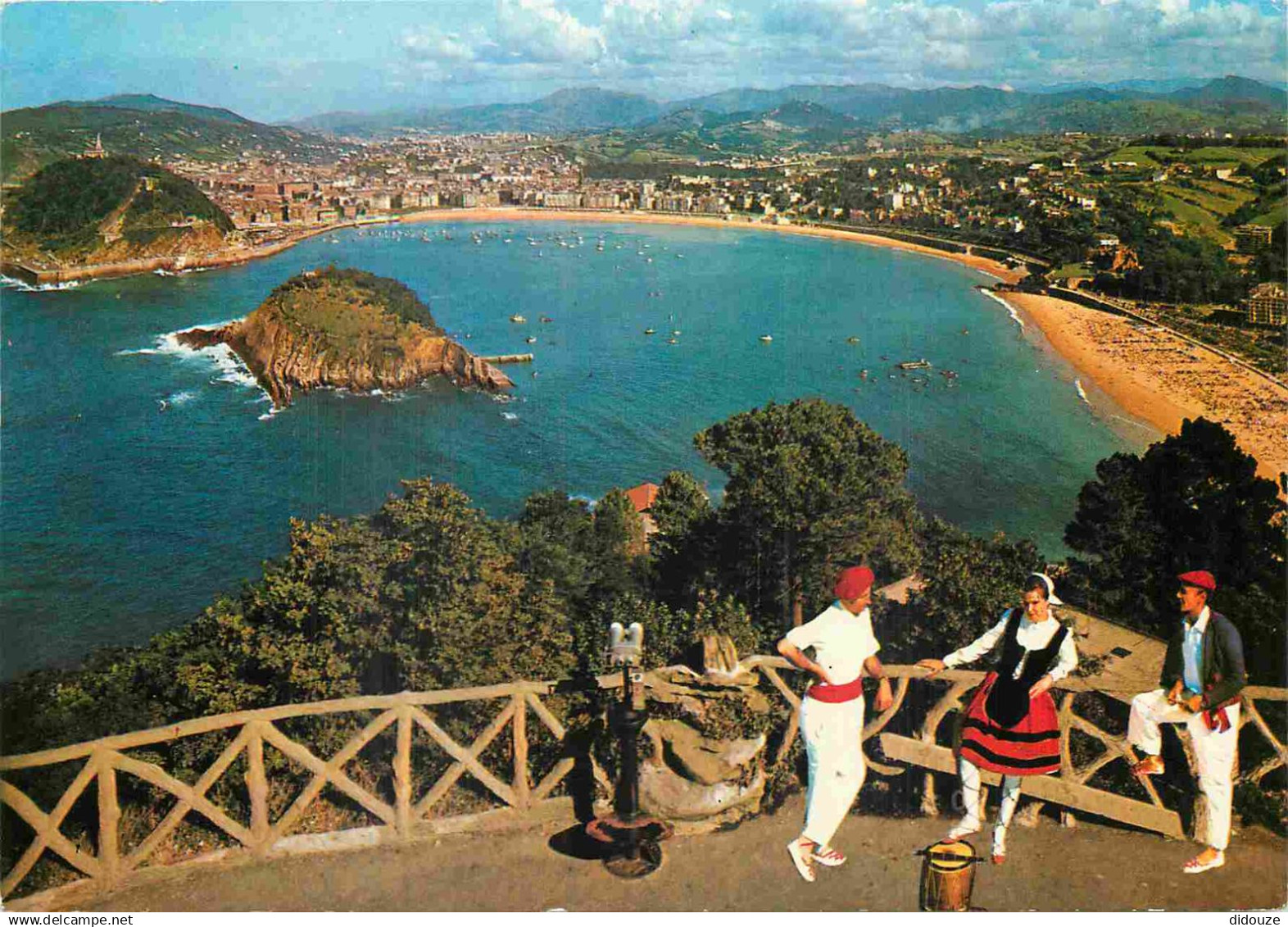 Espagne - Espana - Pais Vasco - San Sebastian - Vista desde Igueldo - Folklore - CPM - Voir Scans Recto-Verso