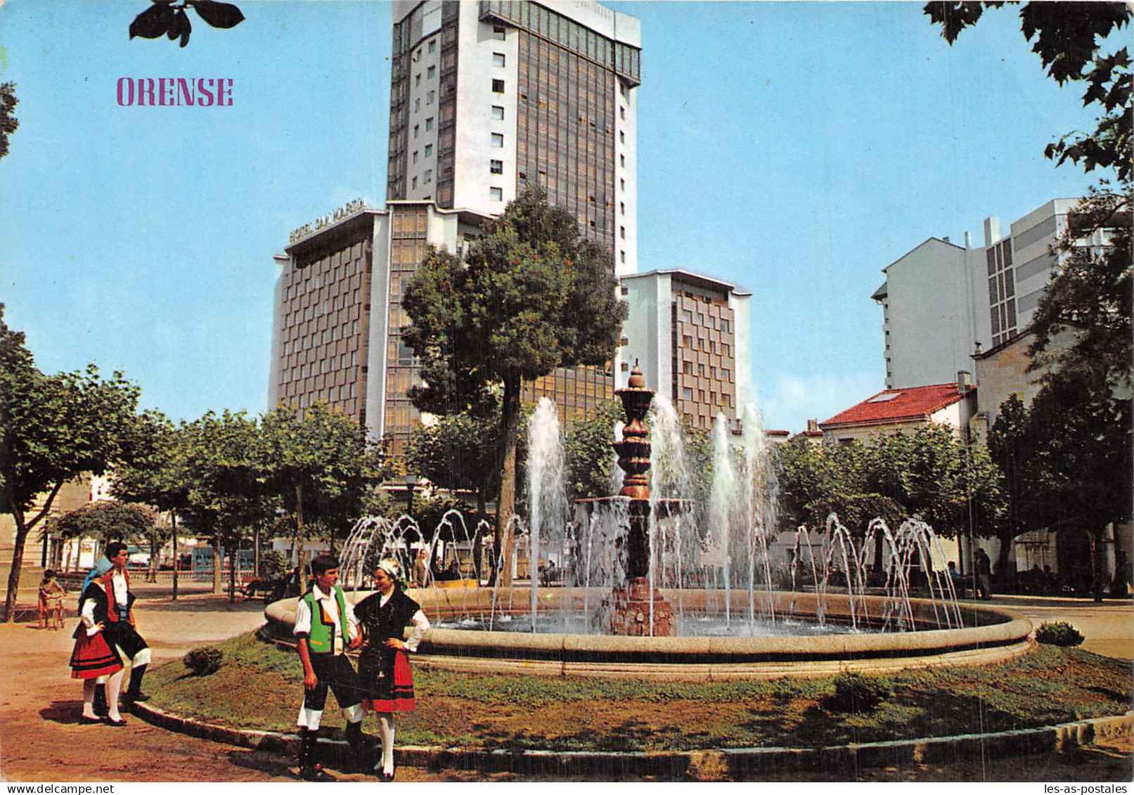 ESPAGNE ORENSE FUENTE LUMINOSA Y TORRE DE ORENSE