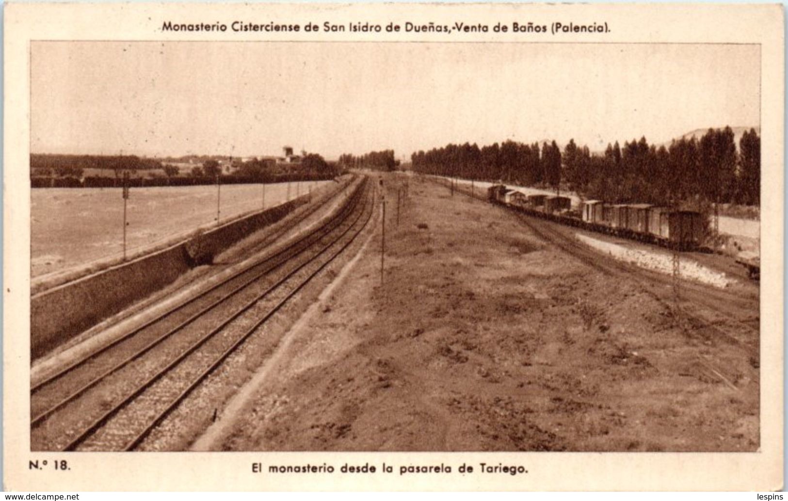 ESPAGNE  -- PALENCIA --  El monasterio desde la pasarela de