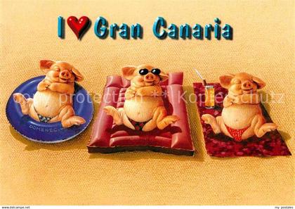 72807636 Gran Canaria I love Gran Canaria Gluecksschweinchen