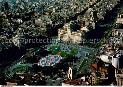 Barcelona Cataluna Fliegeraufnahme Plaza de Cataluna