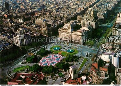 Barcelona Cataluna Plaza de Cataluna vista aerea