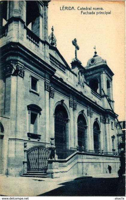 CPA Espagne Lérida - Catedral nueva. Fachada principal (281949)