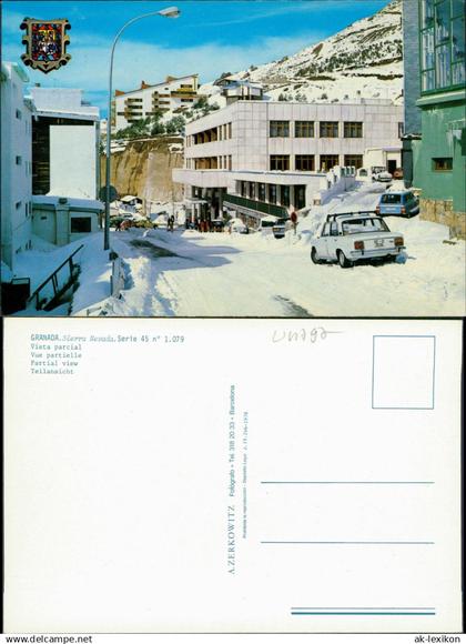 Granada Granada GRANADA Sierra Nevada Vista parcial, Auto Schnee Winter 1970