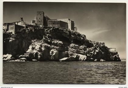 Peñiscola / Castellón: Castillo Desde El Mar (Vintage RPPC)