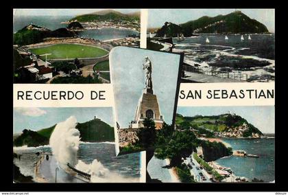 Espagne - Espana - Pais Vasco - San Sebastian - Multivues - CPSM format CPA - Voir Scans Recto-Verso