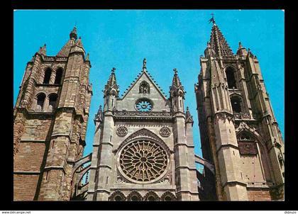 Espagne - Espana - Castilla y Leon - Leon - Catedral - Las torres - Cathédrale - Les clochers - CPM - Voir Scans Recto-V