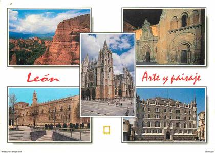 Espagne - Espana - Castilla y Leon - Leon - Multivues - CPM - Voir Scans Recto-Verso