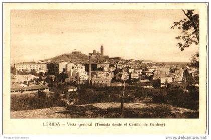 Lerida - Vista general (Tomada desde el Castillo de Gardeny)