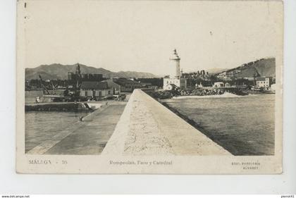 ESPAGNE - MALAGA - Rompeolas, Faro y Catedral