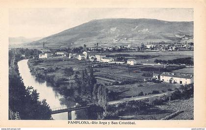 España - PAMPLONA (Navarra) Rio Arga y San Cristobal