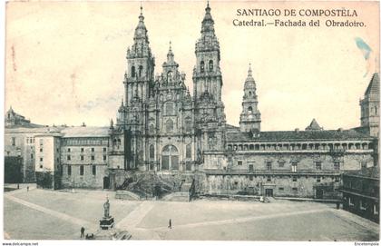 CPA Carte Postale Espagne Santiago de Compostela Fachada del Obradoiro 1929 VM71421