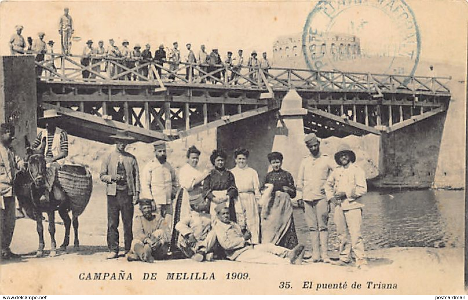 España - CAMPAÑA DE MELILLA 1909 - El puente de Traian - Ed. N. Boumendil (Sidi Bel Abbès) 35