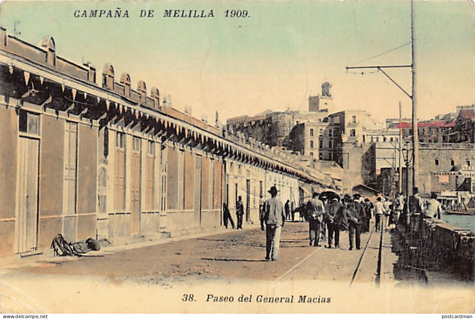 Espana - CAMPANA DE MELILLA 1909 - Paseo del General Macias - Ed. Boumendil 38